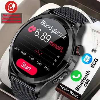 2023 Jaunu EKG+PPG Asins Glikozes Smart Skatīties Vīriešu Sports Tracker Glikozes Mērītāju Termometrs Veselības Pulksteņi Bluetooth Zvanu Smartwatch